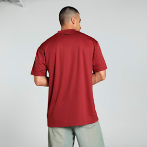 Scuderia Ferrari Style Premium Men's Relaxed Fit Motorsport Tee, Intense Red, extralarge-IND