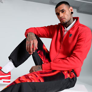 Scuderia Ferrari Style MT7 Men's Motorsport Jacket, Rosso Corsa, extralarge-IND