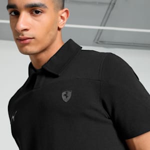 Scuderia Ferrari Style Men's Motorsport Polo, PUMA Black, extralarge-IND