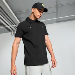 Scuderia Ferrari Style Men's Motorsport Polo, PUMA Black, extralarge-IND