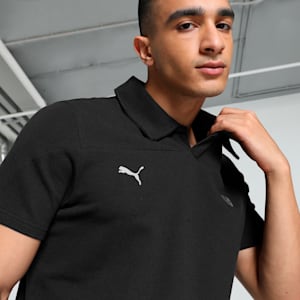 Scuderia Ferrari Style Men's Motorsport Polo, PUMA Black, extralarge-IND