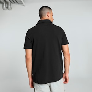 Scuderia Ferrari Style Men's Motorsport Polo, PUMA Black, extralarge-IND