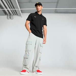 Scuderia Ferrari Style Men's Motorsport Polo, PUMA Black, extralarge-IND