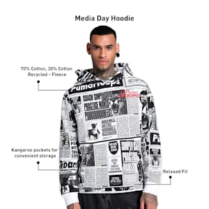 Media Day Men's Relaxed Fit Basketball Hoodie, PUMA Black-PUMA White, extralarge-IND