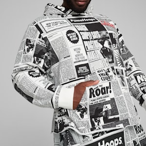 Media Day Men's Basketball Hoodie, PUMA Black-PUMA White, extralarge