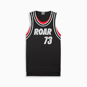 Media Day Men's Basketball Jersey, PUMA Black-For All Time Red, extralarge