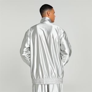 T7 Metallic Men's Track Jacket, Cool Light Gray, extralarge