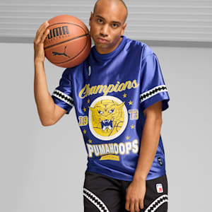 Playera de básquet PUMA Show para hombre, Lapis Lazuli, extralarge