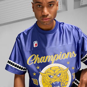 Playera de básquet PUMA Show para hombre, Lapis Lazuli, extralarge