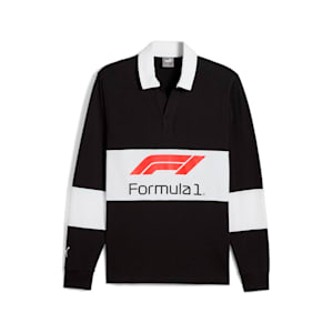 メンズ F1 ラグビー 長袖 ポロシャツ, PUMA Black, extralarge-JPN