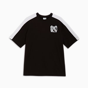 ユニセックス NEKO-san グラフィック オーバーサイズ 半袖 Tシャツ, PUMA Black, extralarge-JPN
