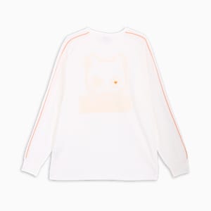 ユニセックス NEKO-san グラフィック 長袖 Tシャツ, PUMA White, extralarge-JPN