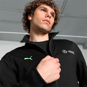 Mercedes-AMG Petronas F1® Cloudspun Men's Slim Fit Motorsport Jacket, PUMA Black, extralarge-IND