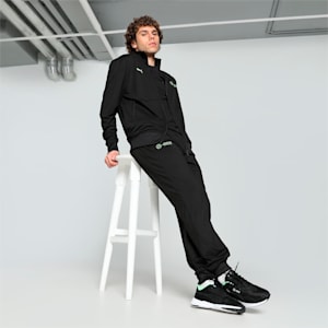 Mercedes-AMG Petronas F1® Cloudspun Men's Slim Fit Motorsport Jacket, PUMA Black, extralarge-IND