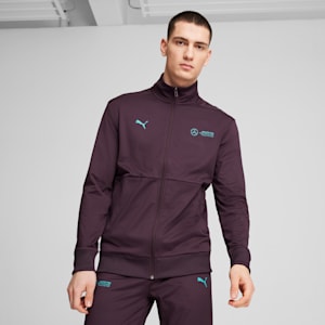 Mercedes-AMG Petronas F1® Cloudspun Men's Slim Fit Motorsport Jacket, Midnight Plum, extralarge-IND