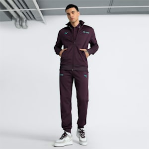 Mercedes-AMG Petronas F1® Cloudspun Men's Slim Fit Motorsport Jacket, Midnight Plum, extralarge-IND