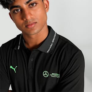Mercedes-AMG Petronas F1® Cloudspun Men's Motorsport Polo, PUMA Black, extralarge-IND