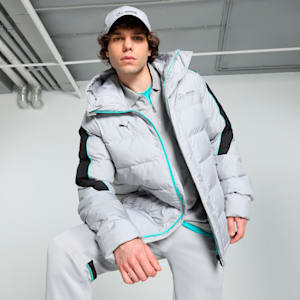 Mercedes-AMG Petronas F1® MT7+ Ecolite Men's Motorsport Padded Jacket, Team Silver, extralarge-IND