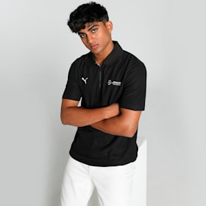 Mercedes-AMG Petronas F1® Men's Motorsport Polo, PUMA Black, extralarge-IND