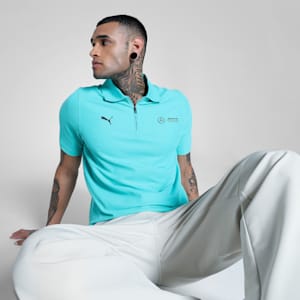 Mercedes-AMG Petronas F1® Men's Motorsport Polo, Sheen Green, extralarge-IND