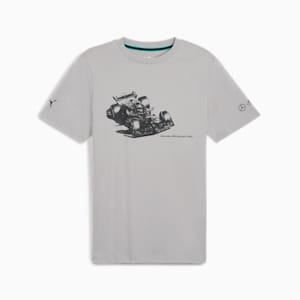 Mercedes-AMG Petronas F1® Men's ESS Car Graphic Tee, Team Silver, extralarge