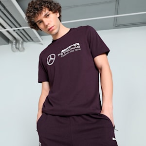 Mercedes-AMG Petronas F1® Logo Men's Motorsport Tee, Midnight Plum, extralarge-IND