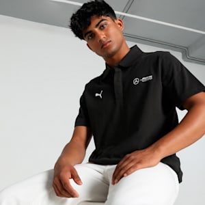 Mercedes-AMG Petronas F1® Men's Motorsport Polo, PUMA Black, extralarge-IND