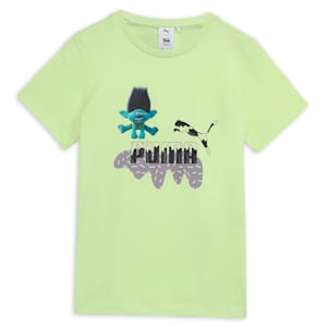 PUMA x TROLLS Kid's Tee, Cool Cucumber, extralarge-IND