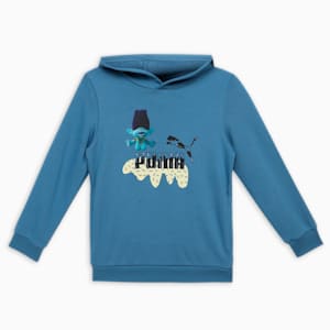 PUMA x TROLLS Kid's Hoodie, Blue Horizon, extralarge-IND