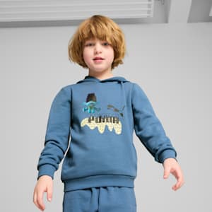 PUMA x TROLLS Kid's Hoodie, Blue Horizon, extralarge-IND