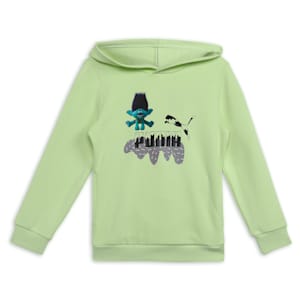 PUMA x TROLLS Kid's Hoodie, Cool Cucumber, extralarge-IND