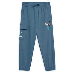 PUMA x TROLLS Kid's Cargo Pants, Blue Horizon, extralarge-IND