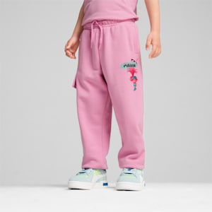 PUMA x TROLLS Kid's Cargo Pants, Mauved Out, extralarge-IND