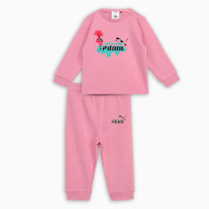 PUMA x TROLLS Crew-Neck Top & Joggers Set, Mauved Out, extralarge-IND