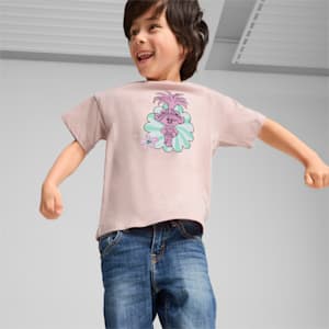 PUMA x TROLLS Graphic Kid's Relaxed Fit Tee, Mauve Mist, extralarge-IND