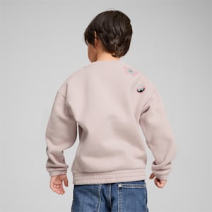 PUMA x TROLLS Kid's Relaxed Fit Graphic Crew Neck Sweatshirt, Mauve Mist, extralarge-IND