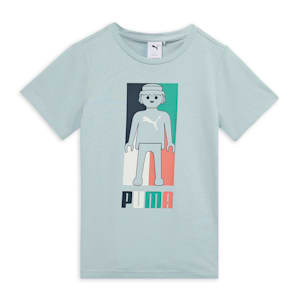 PUMA x PLAYMOBIL® Kid's Tee, Frosted Dew, extralarge-IND