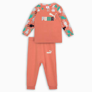 PUMA x PLAYMOBIL® Toddlers' Crew-Neck Top &amp; Joggers Set, Deeva Peach, extralarge-IND