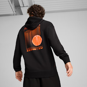 PUMA x ROCKET LEAGUE Men's Relaxed Fit Hoodie, PUMA Black, extralarge-IND