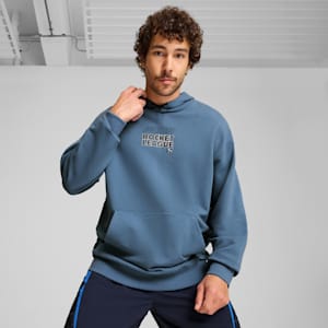 PUMA x ROCKET LEAGUE Men's Relaxed Fit Hoodie, Blue Horizon, extralarge-IND