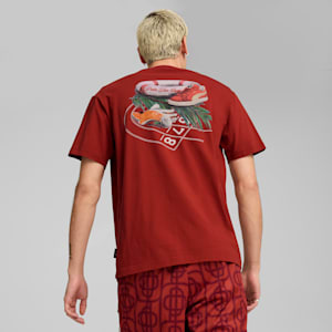 PUMA x PALM TREE CREW Men's Graphic Tee, Mars Red, extralarge