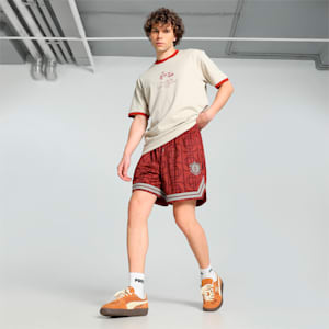 PUMA x PALM TREE CREW All-Over Print Mesh Men's Relaxed Fit Shorts, Mars Red-AOP, extralarge-IND