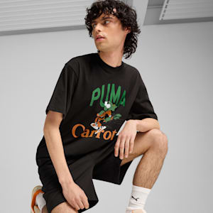 メンズ PUMA x CARROTS グラフィック 半袖 Tシャツ, PUMA Black, extralarge-JPN