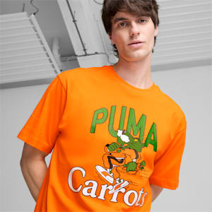 Remera estampada PUMA x CARROTS para hombre, Rickie Orange, extralarge