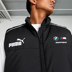 BMW M Motorsport MT7+ Men's Padded Vest, PUMA Black, extralarge-IND