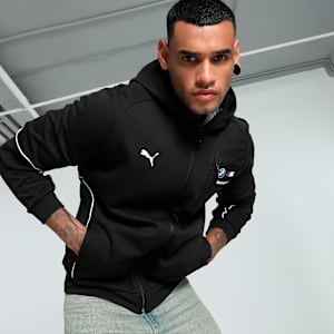 BMW M Motorsport Men's Hooded Sweat Jacket, PUMA Black, extralarge-IND