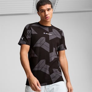 BMW M Motorsport Men's Jacquard Tee, PUMA Black, extralarge