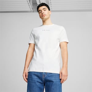 BMW M Motorsport Men's Jacquard Tee, PUMA White, extralarge