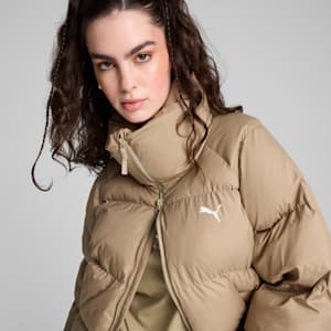 Women's Oversized Puffer Jacket, Oak Branch, extralarge