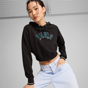 CLASSICS PLAY LOUD Women's Relaxed Hoodie, PUMA Black, extralarge